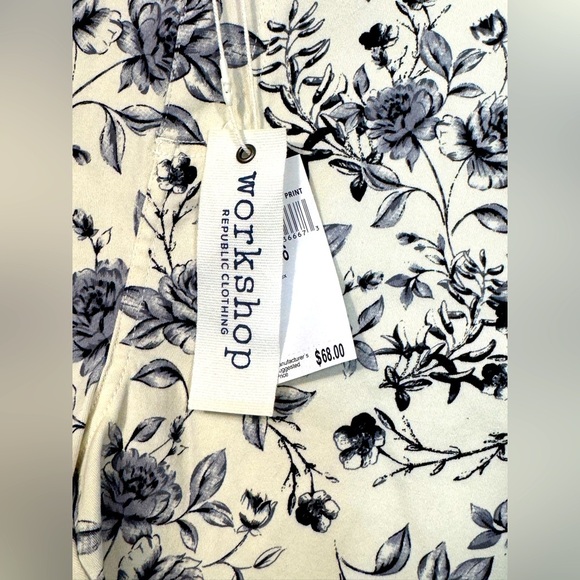 Workshop Republic Clothing Floral Denim Shorts size small NWT - Picture 2 of 10